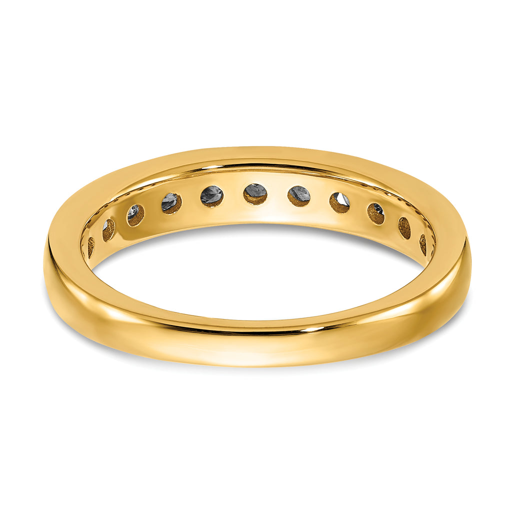 14k 3/4 carat Lab Grown Diamond VS/SI+ G+ Complete Channel Set Band