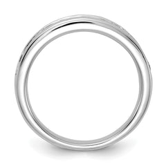 14k White Gold 3/4 carat Lab Grown Diamond VS/SI+ G+ Complete Channel Set Band