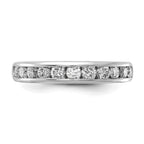 14k White Gold 3/4 carat Lab Grown Diamond VS/SI+ G+ Complete Channel Set Band