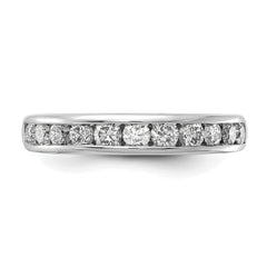 14k White Gold 3/4 carat Lab Grown Diamond VS/SI+ G+ Complete Channel Set Band