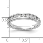 14k White Gold 3/4 carat Lab Grown Diamond VS/SI+ G+ Complete Channel Set Band