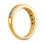 14k 1 carat Lab Grown Diamond VS/SI+ G+ Complete Channel Set Band