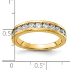 14k 1 carat Lab Grown Diamond VS/SI+ G+ Complete Channel Set Band
