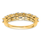 14k 2 3/8 carat Lab Grown Diamond VS+ F+ Cushion Complete Seven Stone Band