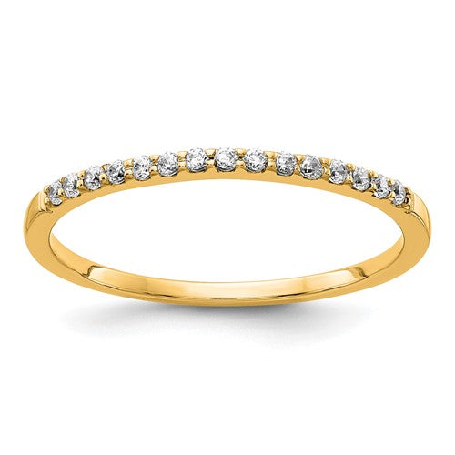 Diamond Band in 14K Yellow Gold, 2mm (1/8 ct. tw.), Size 6.75 - Sophia Jewelers Main image