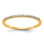 Diamond Band in 14K Yellow Gold, 2mm (1/8 ct. tw.), Size 6.75 - Sophia Jewelers