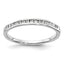 14k White Gold 1/6 carat Lab Grown Diamond VS/SI+ G+ Complete Channel Set Band