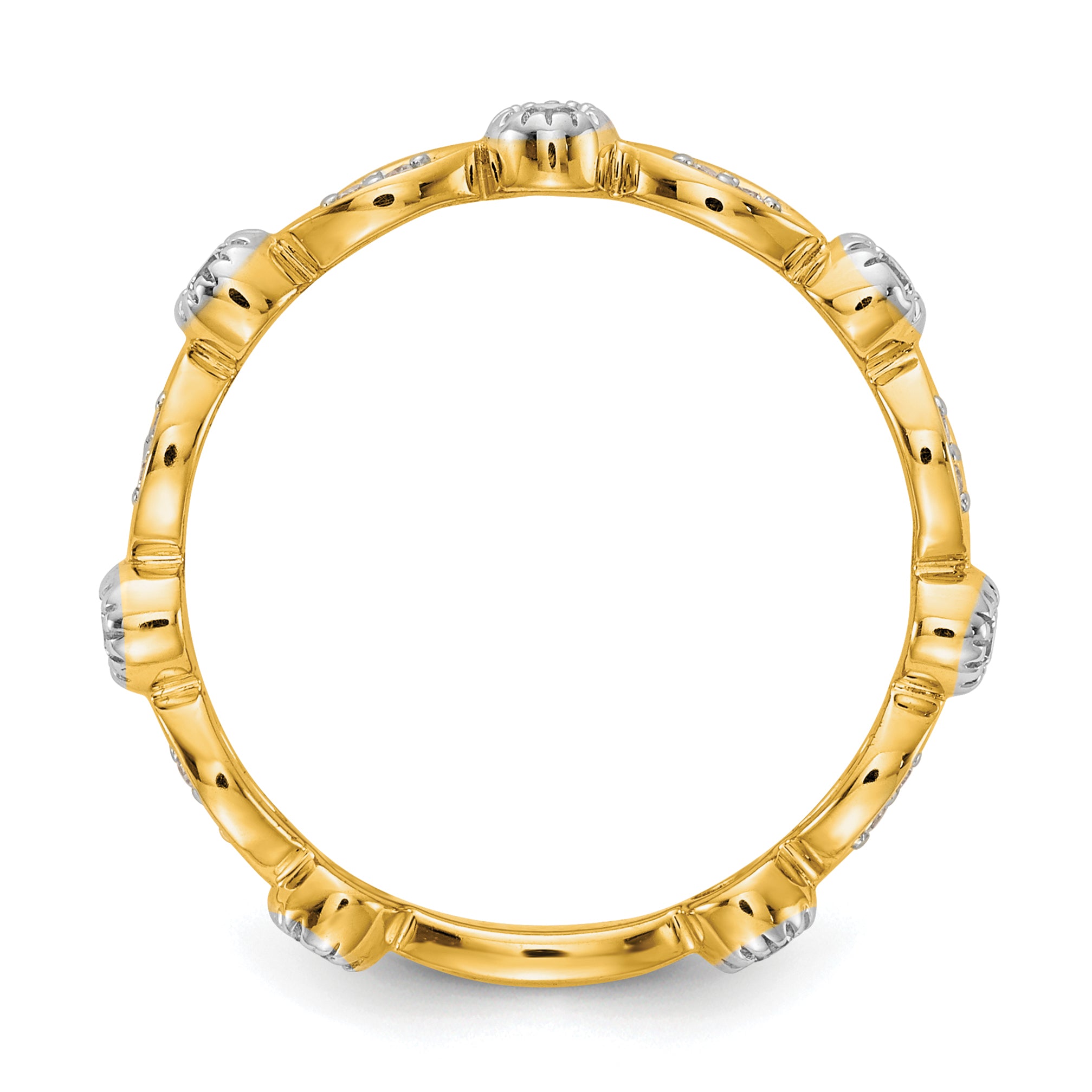 14k Diamond Fancy Band Secondary image
