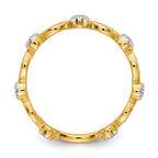 14k Diamond Fancy Band