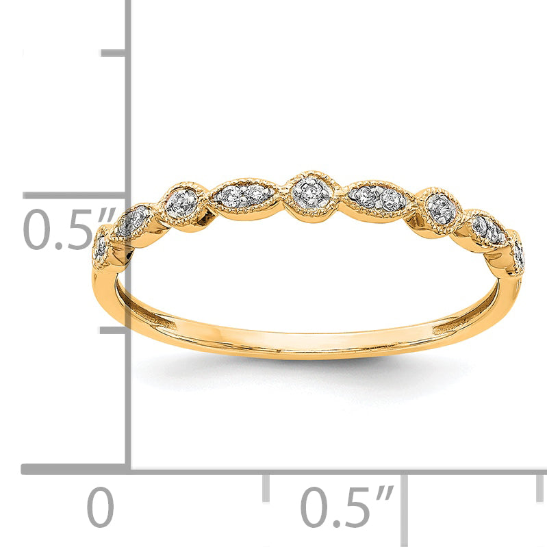 10K Yellow Gold Diamond Ring Secondary image