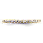 14k 1/4 carat Lab Grown Diamond VS/SI+ G+ Complete Wedding Band