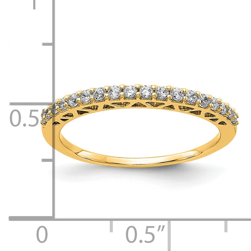 14k 1/4 carat Lab Grown Diamond VS/SI+ G+ Complete Wedding Band