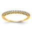 14k 1/4 carat Lab Grown Diamond VS/SI+ G+ Complete Wedding Band