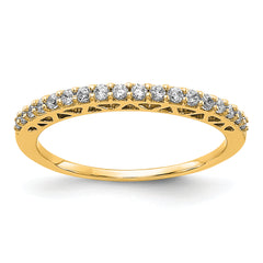 14k 1/4 carat Lab Grown Diamond VS/SI+ G+ Complete Wedding Band