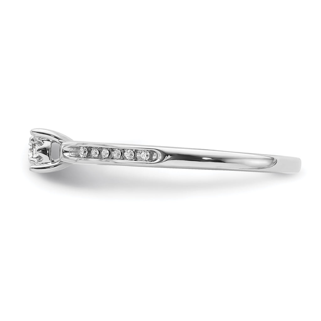 14k White Gold Diamond Ring