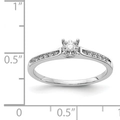 14k White Gold Diamond Ring