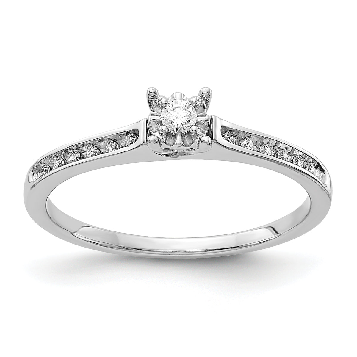 14k White Gold Diamond Ring
