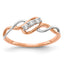 Three-Stone Lab-Grown Diamond Ring in 14K Two-Tone Gold (1/6 ct. tw.), Size 7 - Sophia Jewelers
