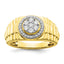 10k 1/2 carat Lab Grown Diamond VS/SI+ G+ Complete Men's Ring
