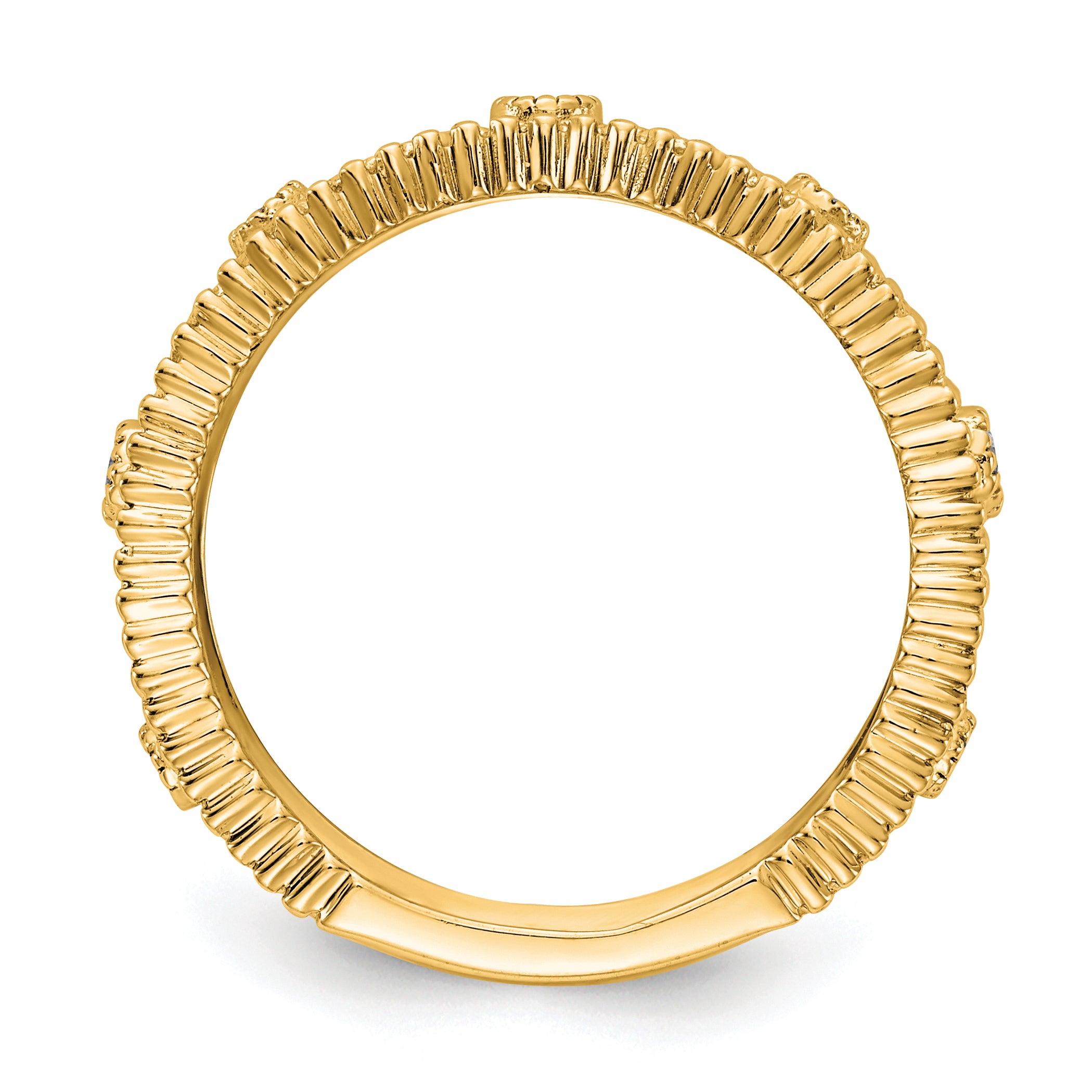 14k 1/4 carat Lab Grown Diamond VS/SI+ G+ Complete Fashion Band Secondary image
