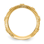 14k 1/4 carat Lab Grown Diamond VS/SI+ G+ Complete Fashion Band