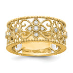14k 1/4 carat Lab Grown Diamond VS/SI+ G+ Complete Fashion Band