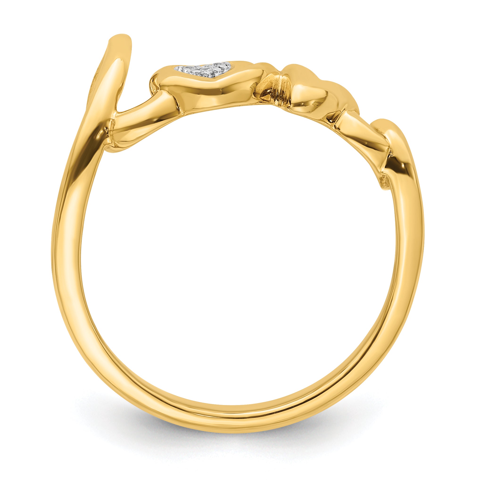 10K Diamond LOVE Ring Secondary image