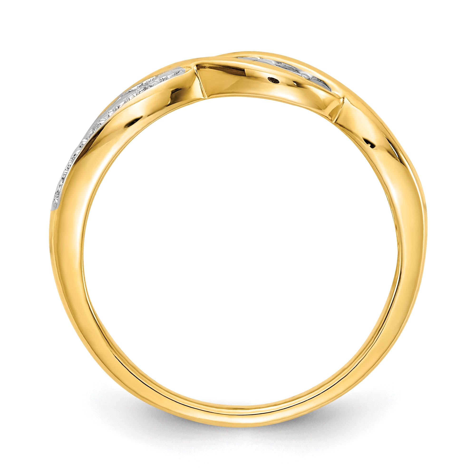 10K w/Rhodium Diamond MOM Ring Secondary image