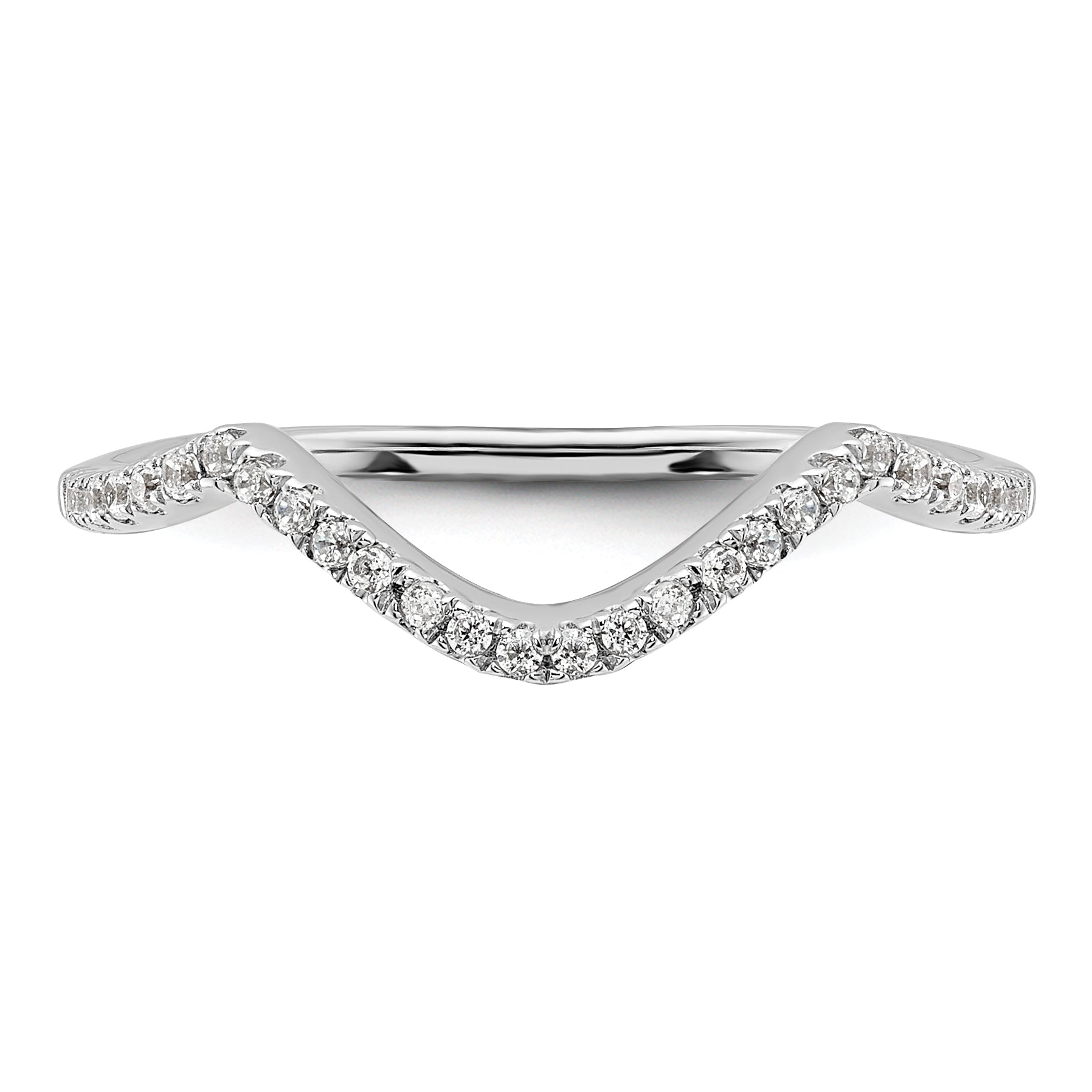 14K White Gold Lab Grown Diamond VS/SI+ G+ Wedding Band