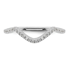 14K White Gold Lab Grown Diamond VS/SI+ G+ Wedding Band