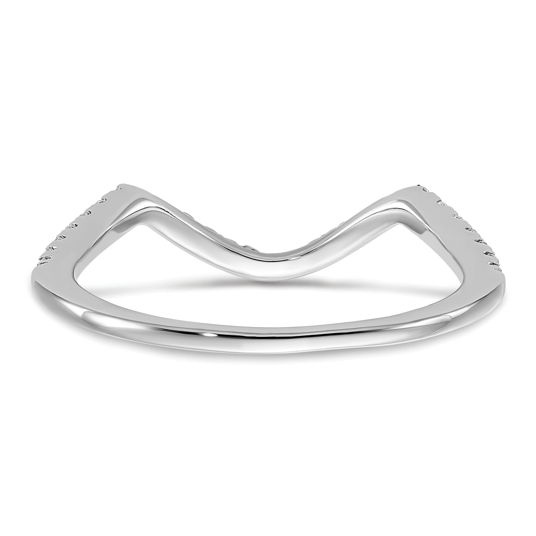 14K White Gold Lab Grown Diamond VS/SI+ G+ Wedding Band