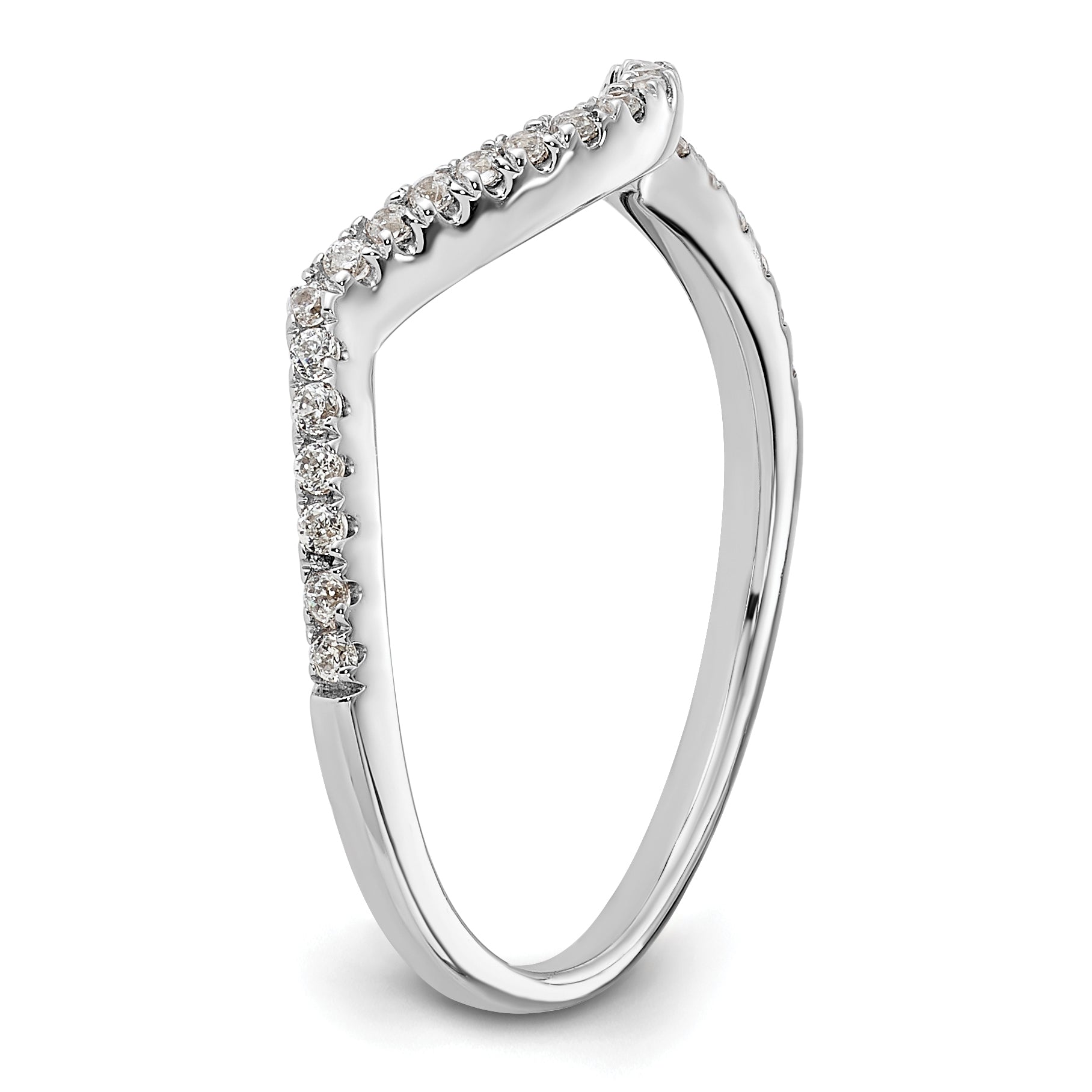 14K White Gold Lab Grown Diamond VS/SI+ G+ Wedding Band