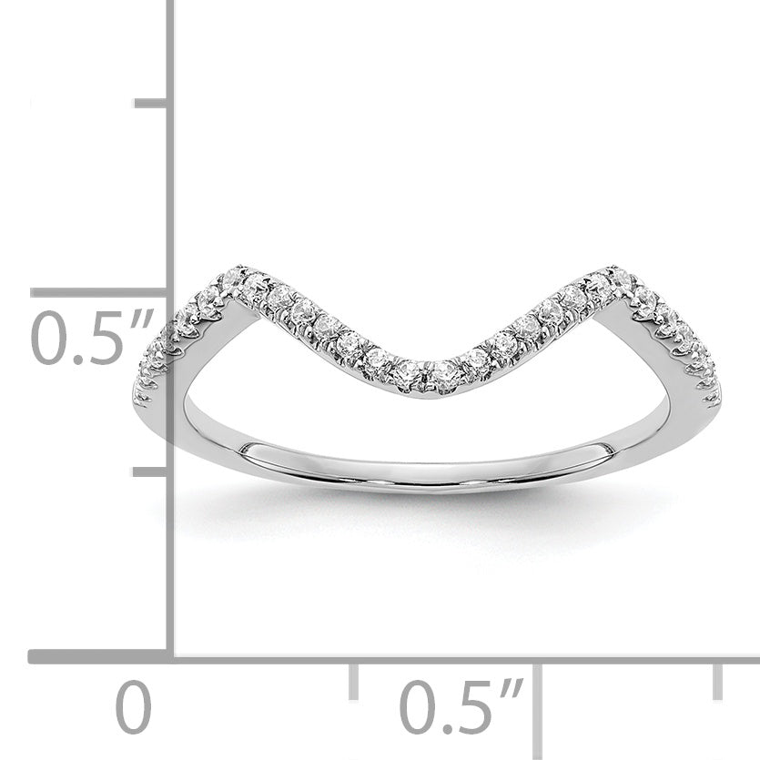 14K White Gold Lab Grown Diamond VS/SI+ G+ Wedding Band