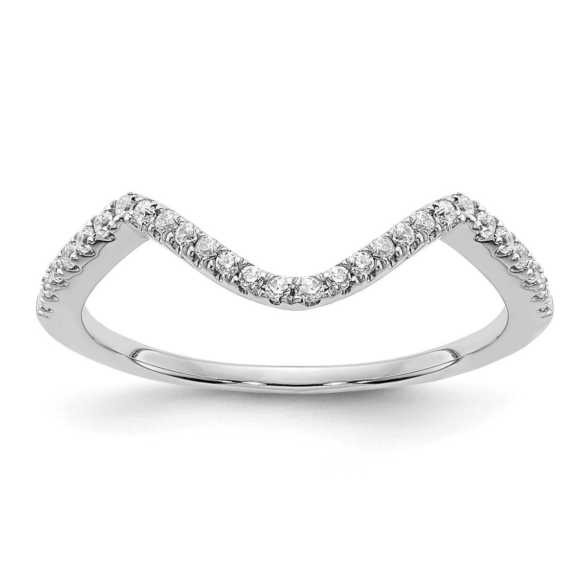 14K White Gold Lab Grown Diamond VS/SI+ G+ Wedding Band