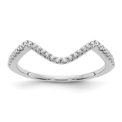 14K White Gold Lab Grown Diamond VS/SI+ G+ Wedding Band