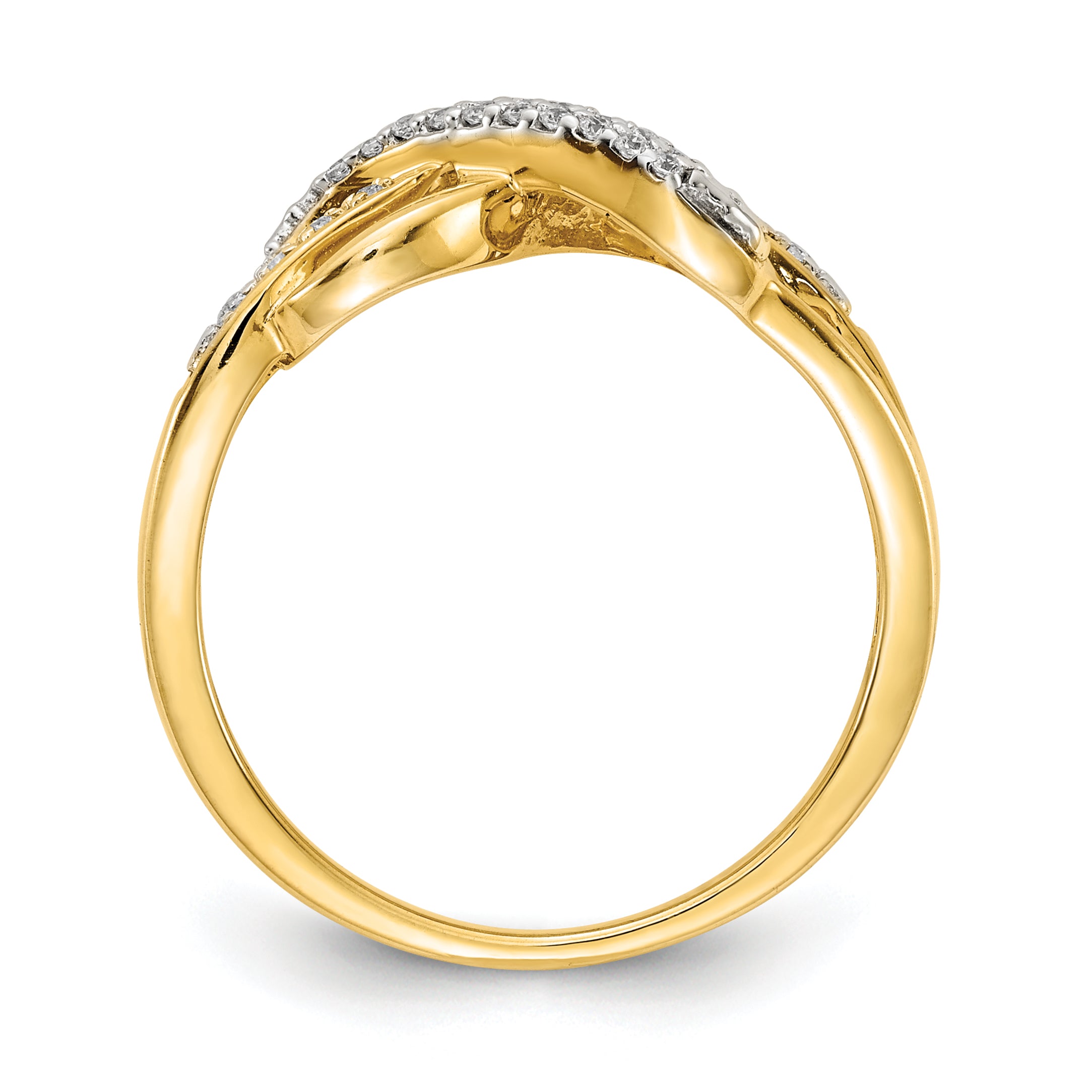 10K Diamond Infinity Symbol Ring Secondary image