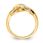 10K Diamond Infinity Ring
