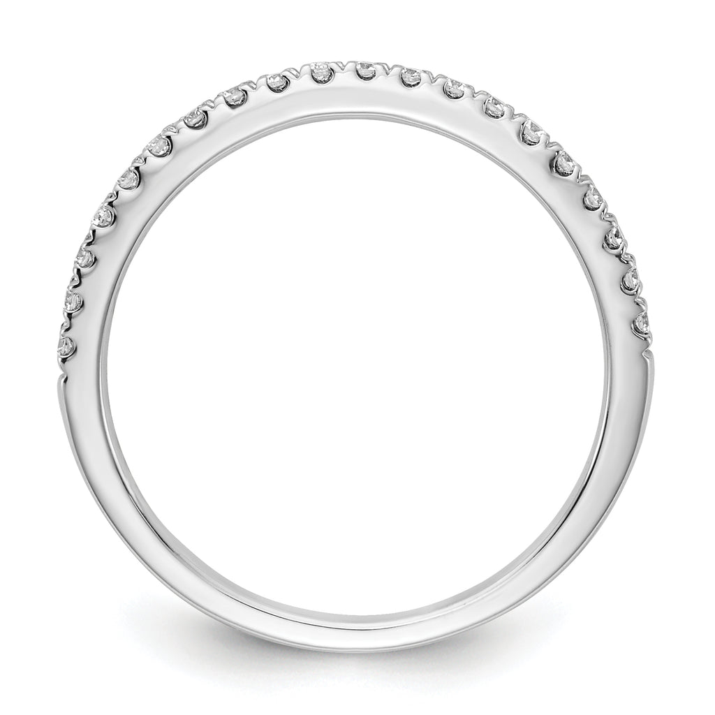 14k White Gold 1/5 carat Lab Grown Diamond VS/SI+ G+ Complete Wedding Band