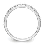 14k White Gold 1/5 carat Lab Grown Diamond VS/SI+ G+ Complete Wedding Band