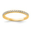 14k 1/5 carat Lab Grown Diamond VS/SI+ G+ Complete Wedding Band