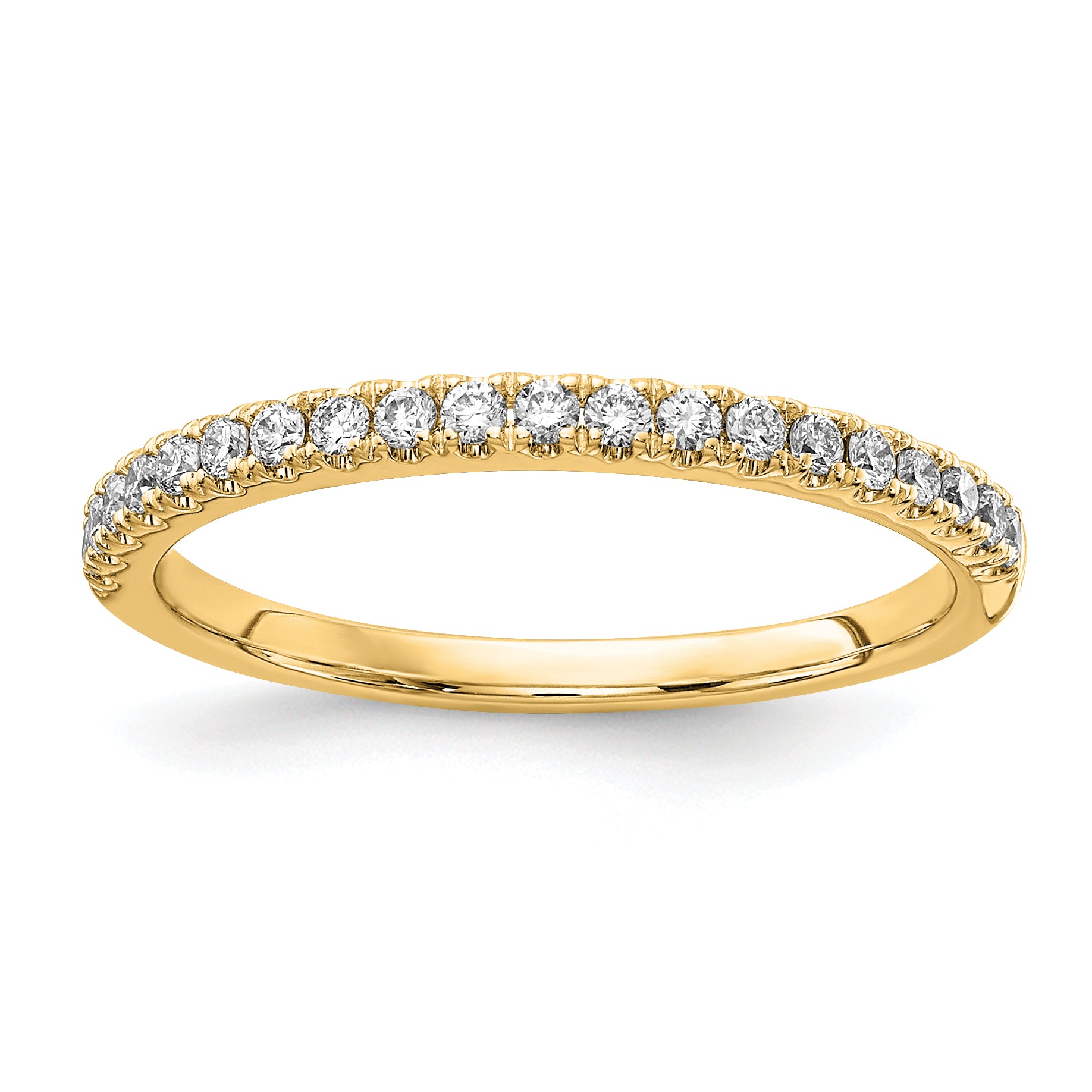 14k 1/4 carat Lab Grown Diamond VS/SI+ G+ Complete Wedding Band Main image