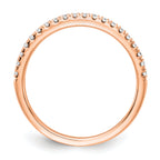 14k Rose Gold 1/4 carat Lab Grown Diamond VS/SI+ G+ Complete Wedding Band