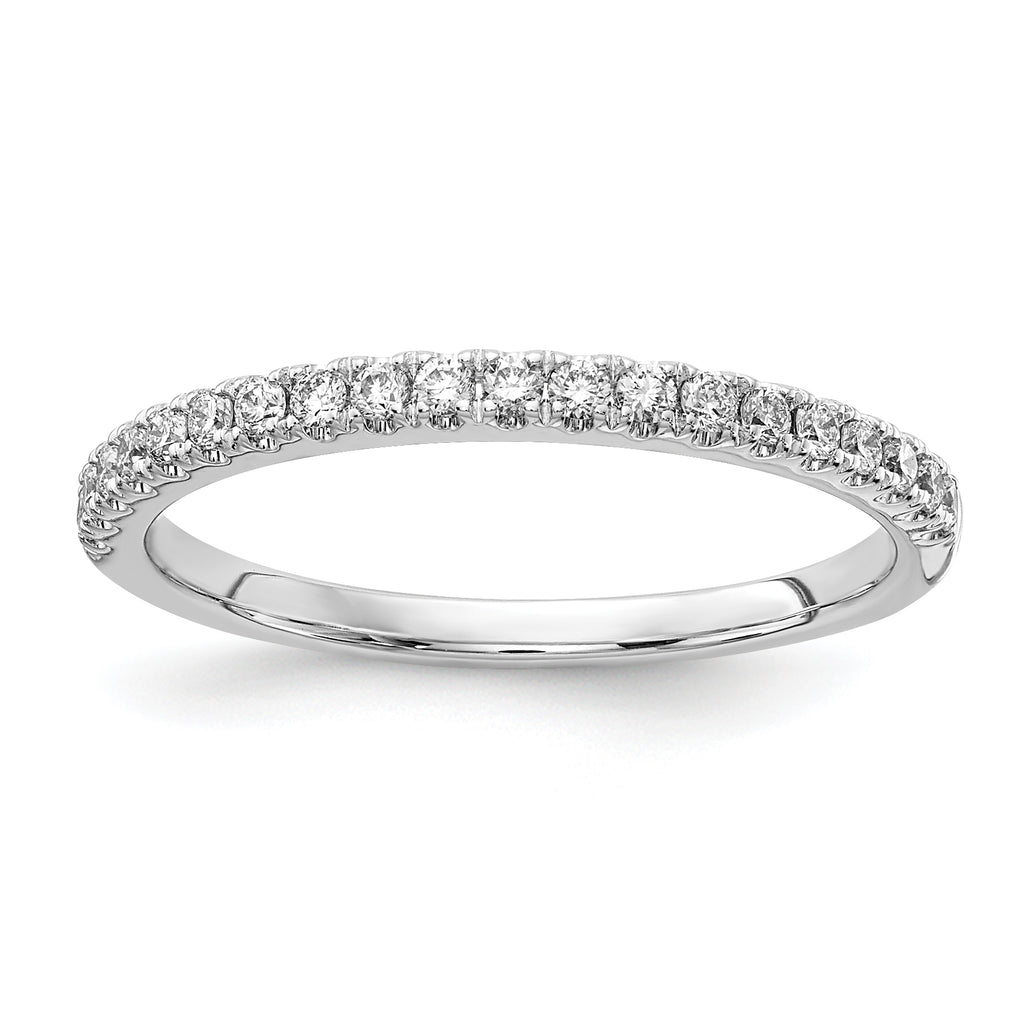 14k White Gold 1/4 carat Lab Grown Diamond VS/SI+ G+ Complete Wedding Band
