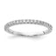 14k White Gold 1/4 carat Lab Grown Diamond VS/SI+ G+ Complete Wedding Band