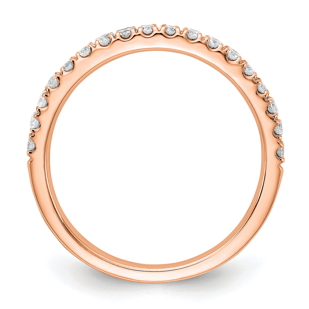 14k Rose Gold 1/3 carat Lab Grown Diamond VS/SI+ G+ Complete Wedding Band