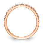 14k Rose Gold 1/3 carat Lab Grown Diamond VS/SI+ G+ Complete Wedding Band