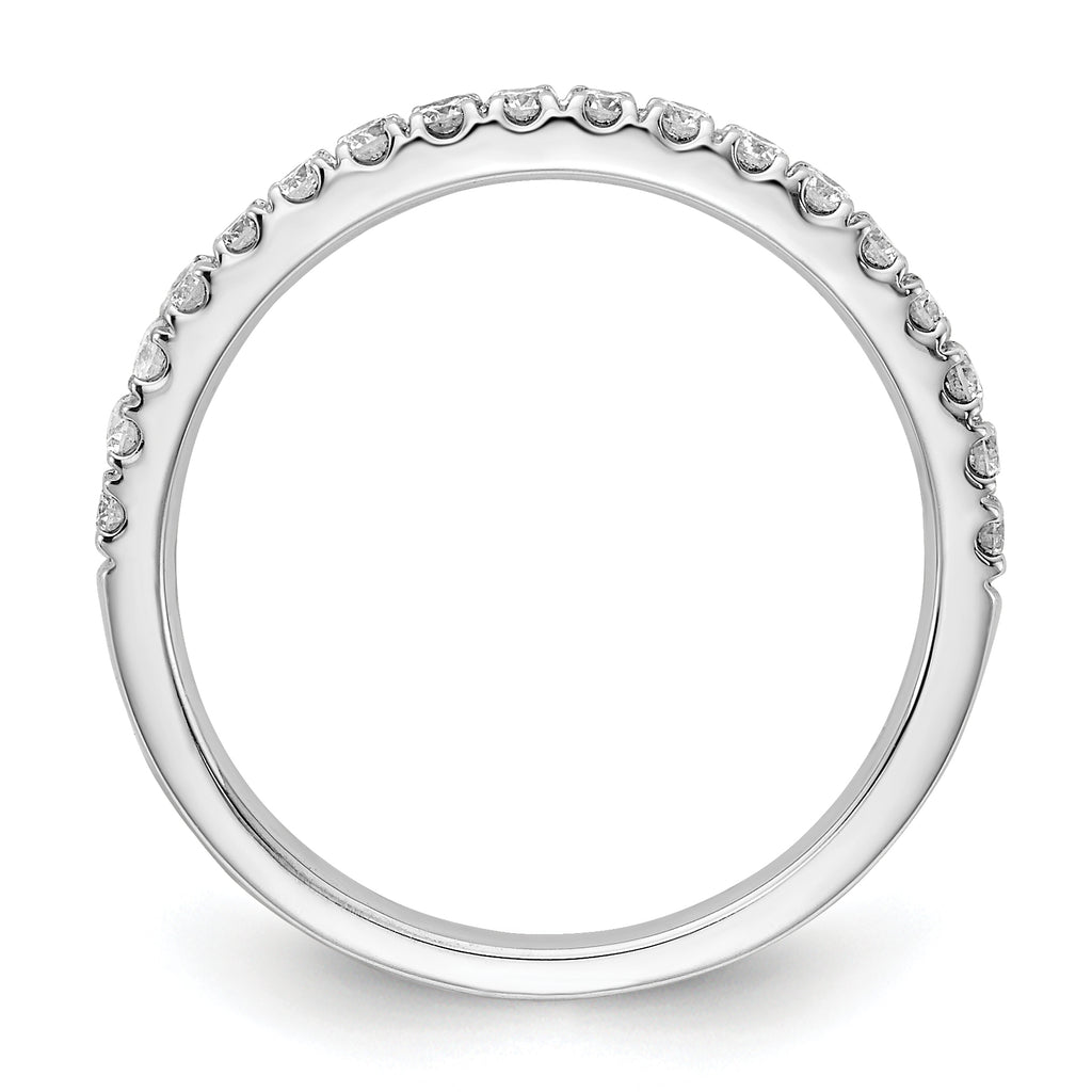 14k White Gold 1/3 carat Lab Grown Diamond VS/SI+ G+ Complete Wedding Band