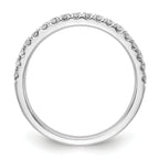 14k White Gold 1/3 carat Lab Grown Diamond VS/SI+ G+ Complete Wedding Band