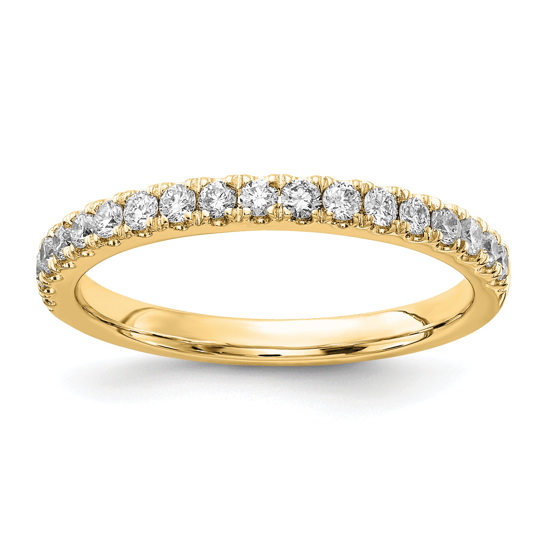 14k 1/3 carat Lab Grown Diamond VS/SI+ G+ Complete Wedding Band