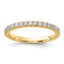 14k 1/3 carat Lab Grown Diamond VS/SI+ G+ Complete Wedding Band